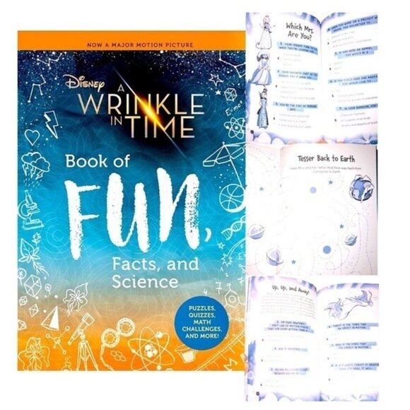 Disney’s A Wrinkle in Time Book of Fun, Facts & Science NWT - Picture 7 of 16